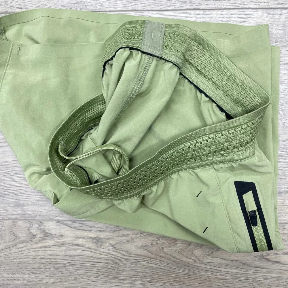 Ten Thousand Session Shorts Mens L Green Athletic Running Training 7831